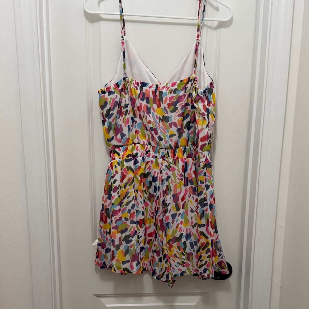 Colorful Abstract Print Romper - Picture 3 of 4